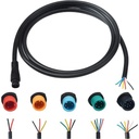 Cablu de prelungire pentru bicicletă electrică Alomejor, frână, 3 pini, conector impermeabil, mamă/mascul/mascul la femelă pentru motor Bafang