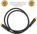 Cablu de prelungire pentru bicicletă electrică Alomejor, frână, 3 pini, conector impermeabil, mamă/mascul/mascul la femelă pentru motor Bafang
