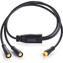 Cablu de prelungire pentru bicicletă electrică Alomejor, frână, 3 pini, conector impermeabil, mamă/mascul/mascul la femelă pentru motor Bafang