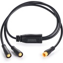 Cablu de prelungire pentru bicicletă electrică Alomejor, frână, 3 pini, conector impermeabil, mamă/mascul/mascul la femelă pentru motor Bafang