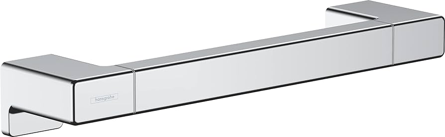bară de sprijin hansgrohe AddStoris, bară de prindere 34,8 cm, negru mat, 348 mm