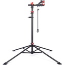 Suport de reparare a bicicletei CXWXC - suport de reparații profesional cu tavă pentru scule și compartiment magnetic, rotativ și pliabil, poate susține până la 30 kg