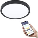 Panou LED EGLO connect.z Smart Home Savatarila-Z, ZigBee, aplicație și control vocal Alexa, culoarea luminii reglabilă (alb cald-alb rece), RGB, reglabil, plafonier metalic alb [Clasa de energie E]