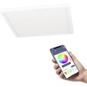 Panou LED EGLO connect.z Smart Home Savatarila-Z, ZigBee, aplicație și control vocal Alexa, culoarea luminii reglabilă (alb cald-alb rece), RGB, reglabil, plafonier metalic alb [Clasa de energie E]