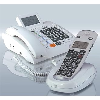 Humantechnik Scalla 3 Combo amplificator cu butoane mari telefon alb, 210 x 227 x 70 mm