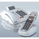 Humantechnik Scalla 3 Combo amplificator cu butoane mari telefon alb, 210 x 227 x 70 mm