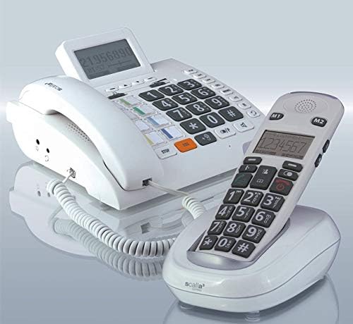 Humantechnik Scalla 3 Combo amplificator cu butoane mari telefon alb, 210 x 227 x 70 mm