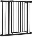 Hauck poarta scara/poarta usa Close N Stop cu prelungire de 9 cm, pentru latimi 84 - 89 cm, fara gaurire, deschidere cu o singura mana, pivotanta pe ambele parti, metal, negru