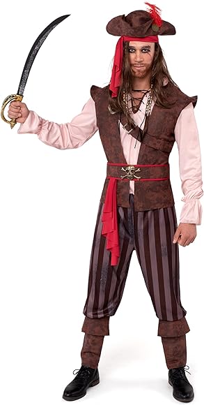 Costume de Halloween Pirat Barbati Adulti SEA HARE