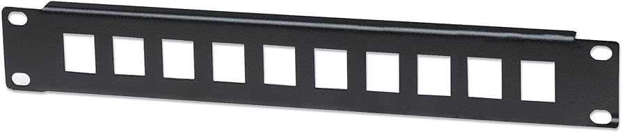 Panou de corelare Intellinet 714860 cu 10 porturi neechipat, 1 U, 25,4 cm (10 inchi) negru