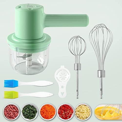 Tăiător de ceapă electric 300 ml, Tocător de ceapă electric de bucătărie, tăietor de usturoi reîncărcabil prin USB Tăiător de legume Tocător de ceapă Tăiător de alimente pentru carne, ceapă, usturoi