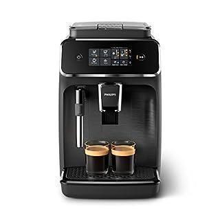 Espressor complet automat Philips Seria 2200 - Spumant de lapte clasic, râșniță încorporată, afișaj tactil intuitiv, negru mat (EP2220/10)