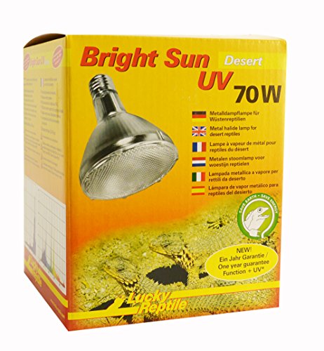 Lucky Reptile Bright Sun UV Desert - Lampă cu halogenuri metalice de 70 W pentru prize E27