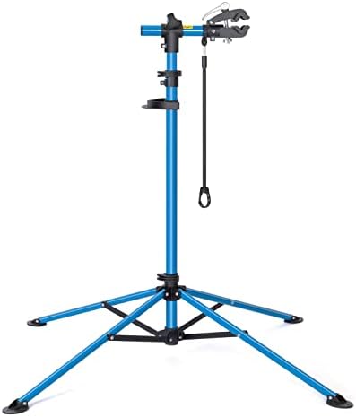 Suport de reparare a bicicletei CXWXC - suport de reparații profesional cu tavă pentru scule și compartiment magnetic, rotativ și pliabil, poate susține până la 30 kg