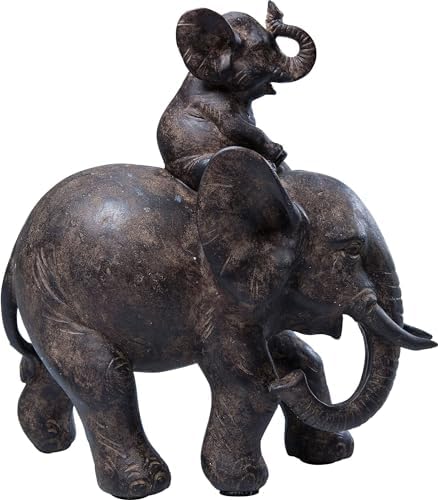 Figurină decorativă Kare Design Dumbo Uno, negru, obiect decorativ, elefant, 19x18x9 cm (H/L/D)