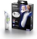 Termometru pentru ureche Braun ThermoScan 7 (Age Precision, afișaj al temperaturii cu coduri de culori, febră, sigur, igienic, precis clinic, blând) IRT6520, 1 bucată (pachet de 1), digital