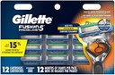 Gillette Fusion5 ProShield - Lame de ras pentru bărbați - Pachet de 12