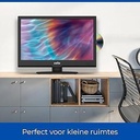 Cello C1620FS Televizor LED Full HD de 16 inchi (41 cm în diagonală) cu player DVD încorporat DVBT2 S2 Tuner triplu negru [Clasa de energie E]