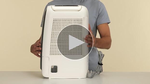 De'Longhi Tasciugo AriaDry Light DNS65, dezumidificator pentru casa, indeparteaza 6 litri de umezeala pe zi, functie spalare rufe, timer 8h, tehnologie Zeolite, 34 decibeli, 520W, gri