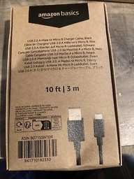 Amazon Basics - Cablu de alimentare - 3 m, negru