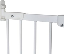 BabyDan Flexi Fit poartă de protecție metalică super flexibilă pentru uși și scări 67 - 105,5 cm - fabricată în Danemarca și testată de TÜV GS, culoare: alb