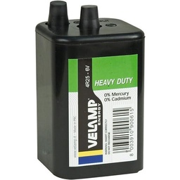 Baterie Velamp Square 4R25 zinc carbon, 6V. Pentru lanterne, indicatoare rutiere, pasionati de bricolaj Corp ABS foarte rezistent, 6V, pachet unic