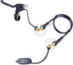 Cablu de prelungire pentru bicicletă electrică Alomejor, frână, 3 pini, conector impermeabil, mamă/mascul/mascul la femelă pentru motor Bafang