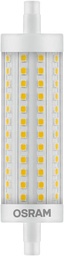 Lanternă LED reglabilă OSRAM cu bază R7s, tub LED de 16 W, înlocuitor pentru bec de 125 W, alb cald (2700K) [Clasa de energie E]