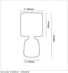 Lucide GREASBY - Tischlampe - Ø 14 cm - 1xE14 - Bej, 14 x 14 x 26 cm [Clasa de energie A++]