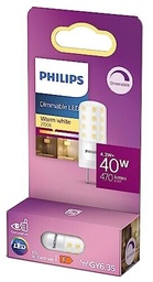 Arzător standard Philips LED cu 40 W, bază GY6.35, alb cald, reglabil [Clasa de energie F]