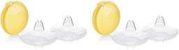 Protecții pentru mamelon Medela Contact – Fără BPA – Fabricat din silicon ultra-subțire, moale – Include 2 protecții pentru mamelon și carcasă – 20 mm, mediu