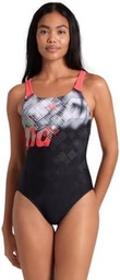 Costum de baie Kikko V pentru femei ARENA Damen Costum de baie dintr-o bucată cu grafică cu spatele în V (pachet 1)